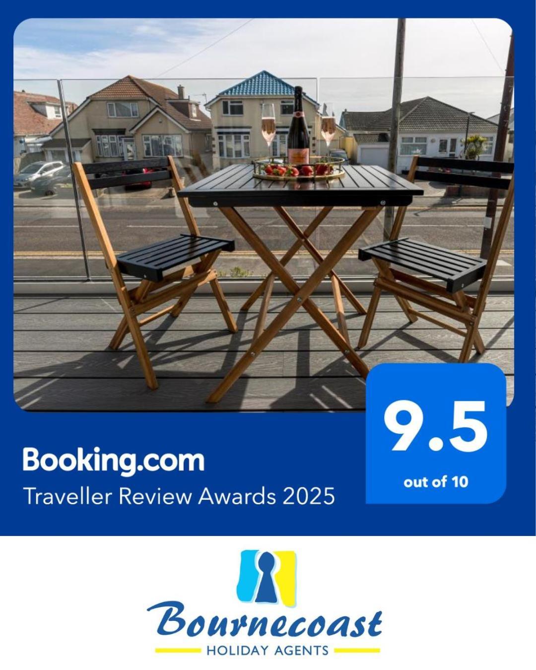 Bournecoast - Stylish Flat With Balcony - Sea Glimpses - 10 Min Walk To Beach - Parking - Wifi - Fm8405 بورنماوث المظهر الخارجي الصورة